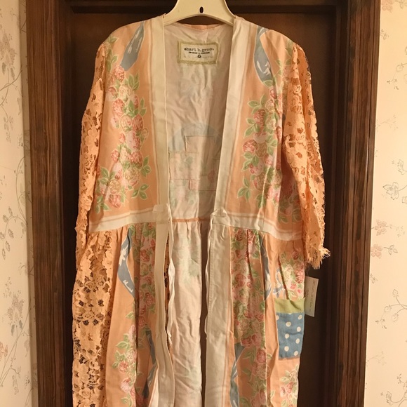 Shari B. Green Accessories - Shari B. Green floral duster Handmade/upcycled